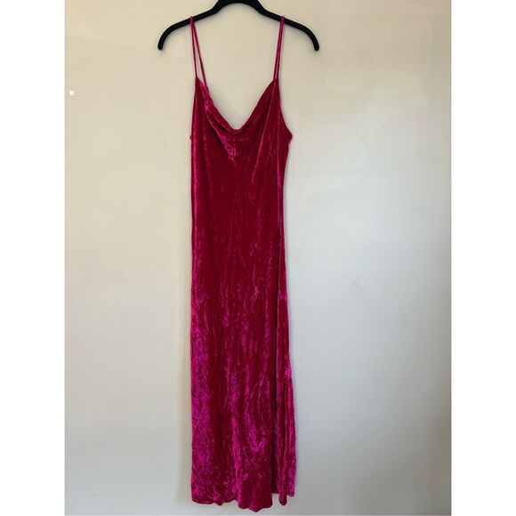 Reformation Salamanca Rhubarb Velvet Dress - Picture 5 of 11